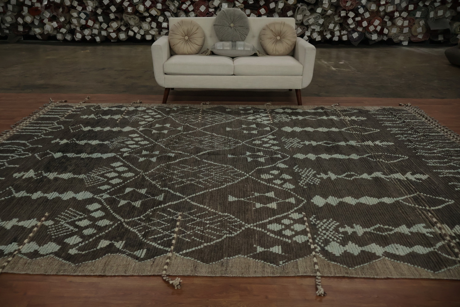 Sophisticated Handcrafted Moroccan Area Rug 8x13 for Stylish Interiors