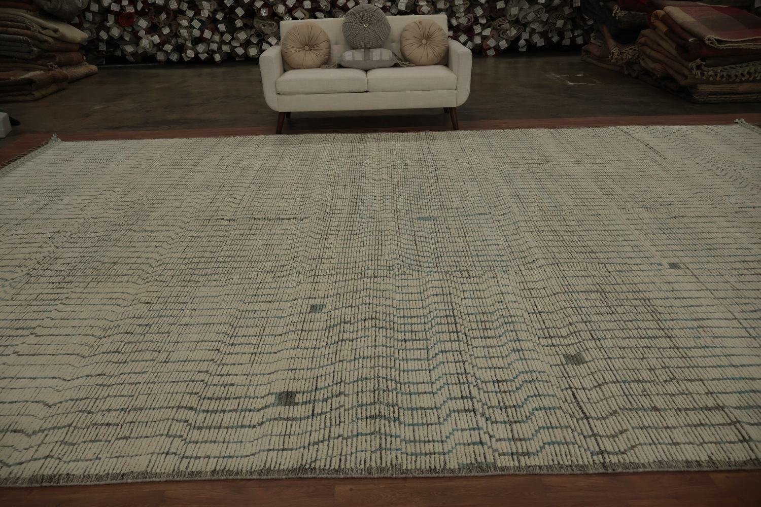 Minimalist Moroccan Large Rug 12x18 for Sophisticated Spaces