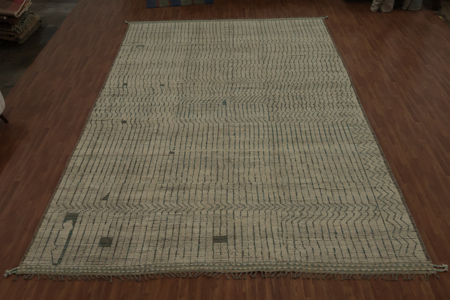 Minimalist Moroccan Large Rug 12x18 for Sophisticated Spaces