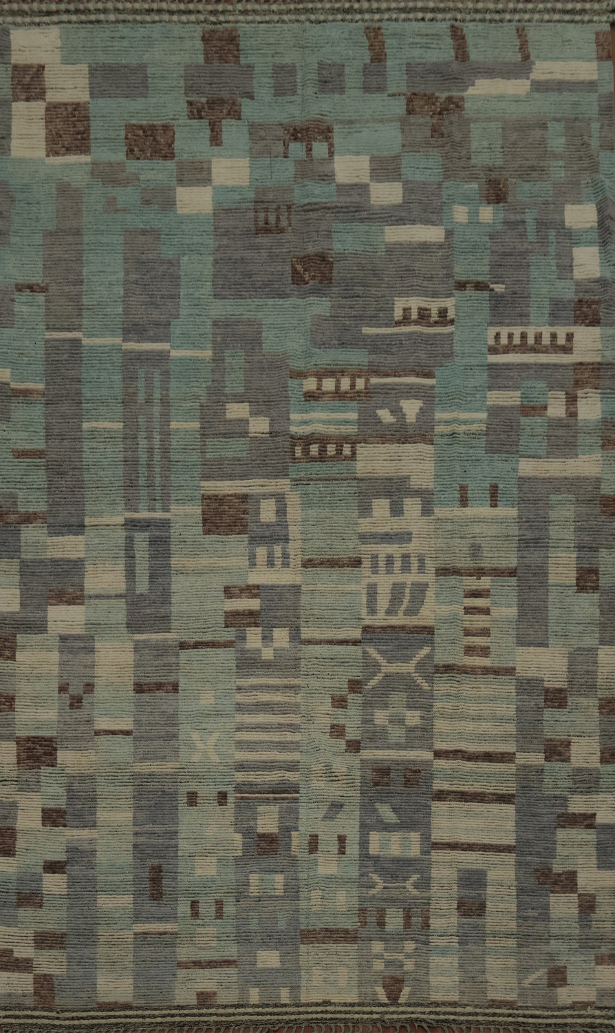 Geometric Grid Moroccan Large Rug 10x15 for Artistic Room Decor
