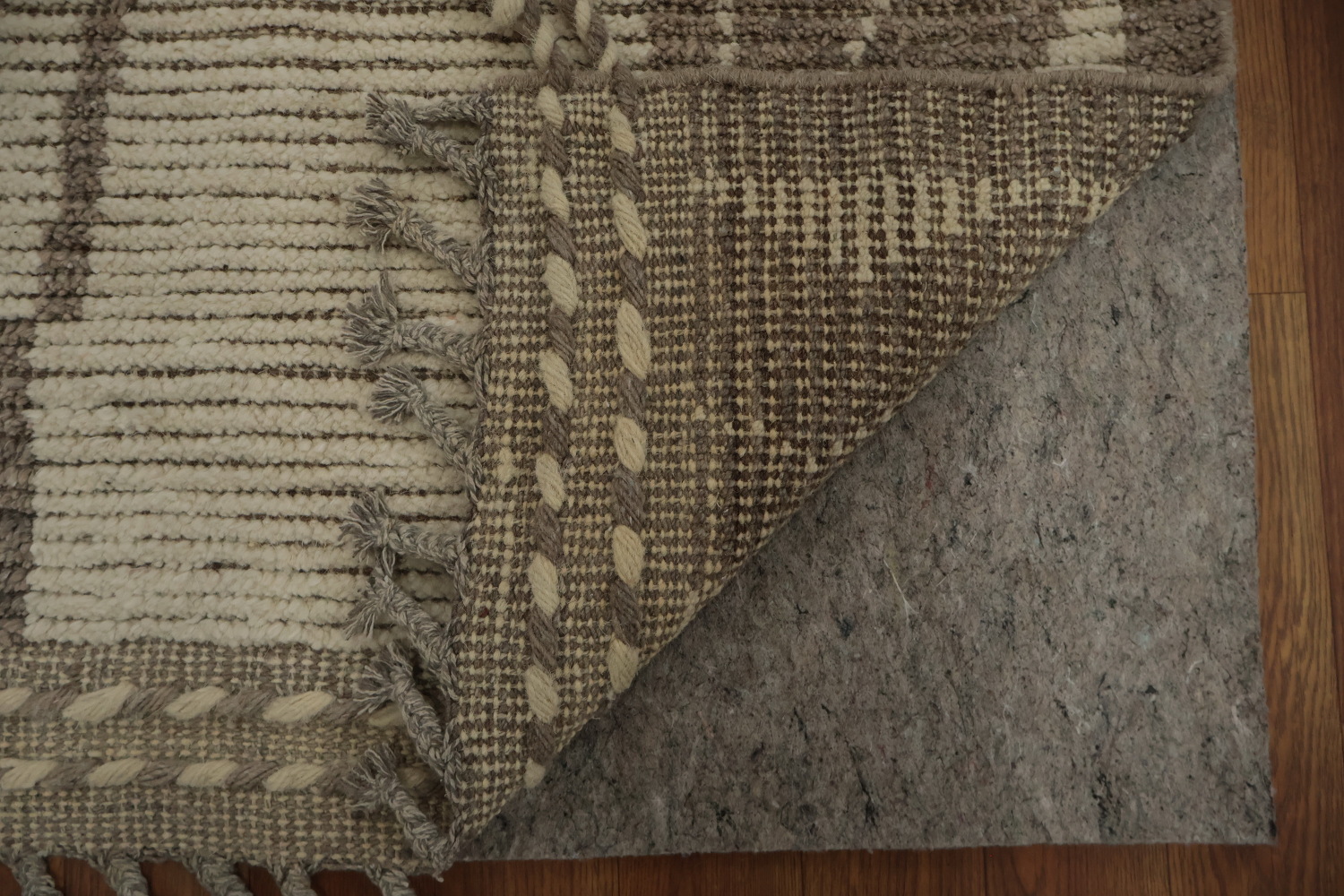 Earth Tone Wool Moroccan Modern Area Rug 9x12
