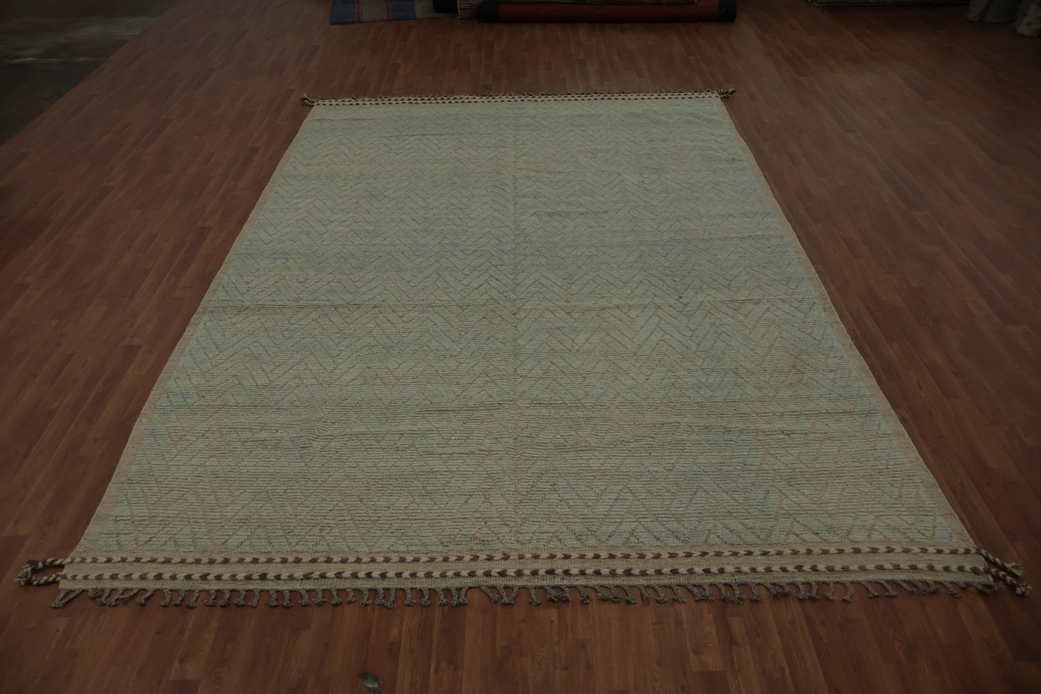 All-Over Chevron Moroccan Modern Area Rug 9x13