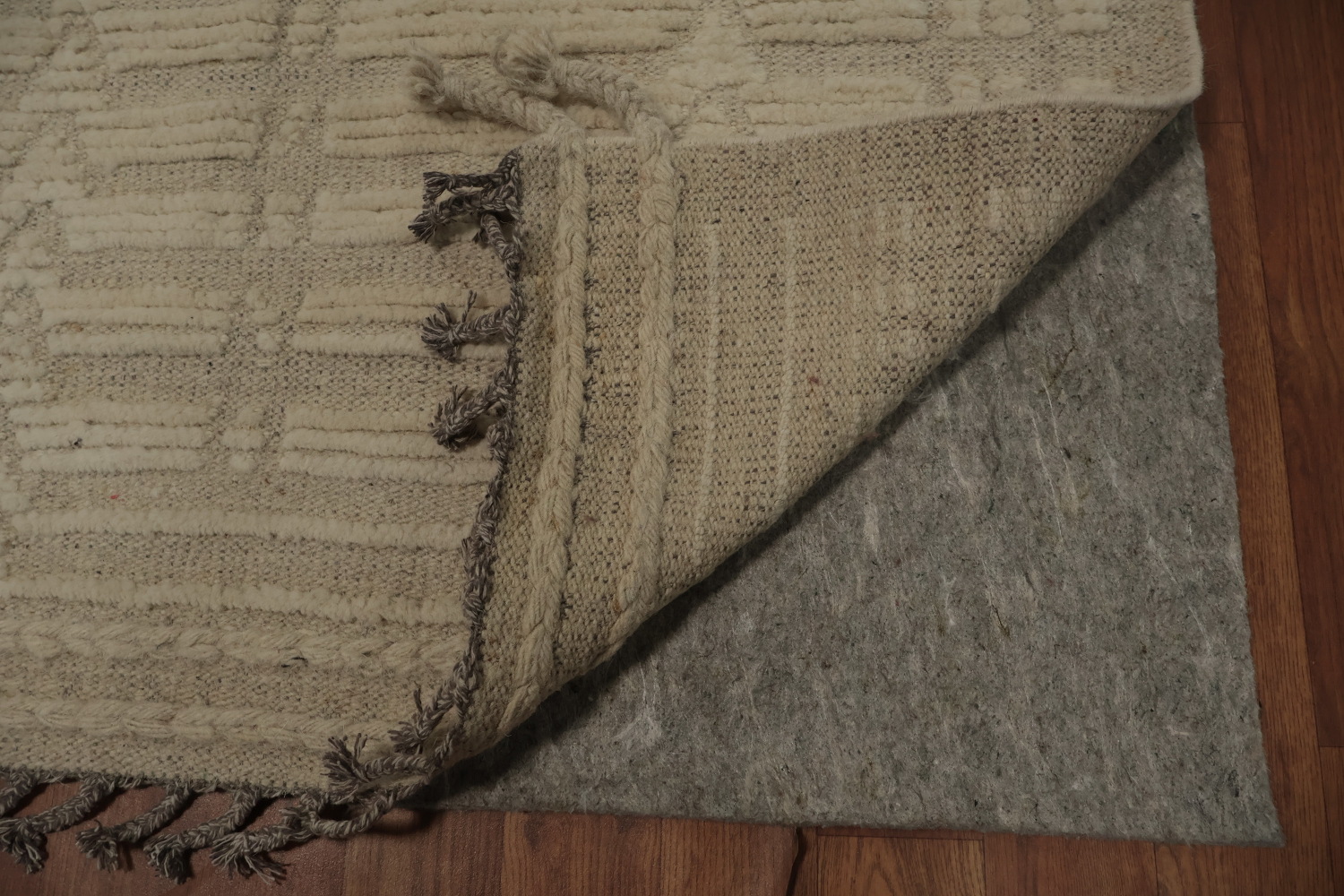 Earth Tone Wool Moroccan Living Room Rug 8x10