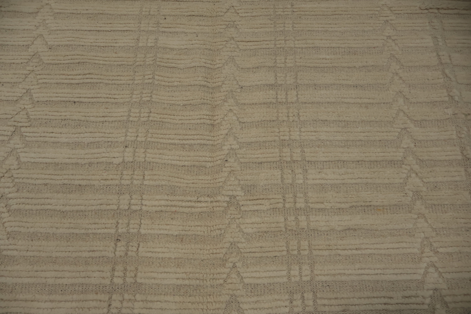 Earth Tone Wool Moroccan Living Room Rug 8x10