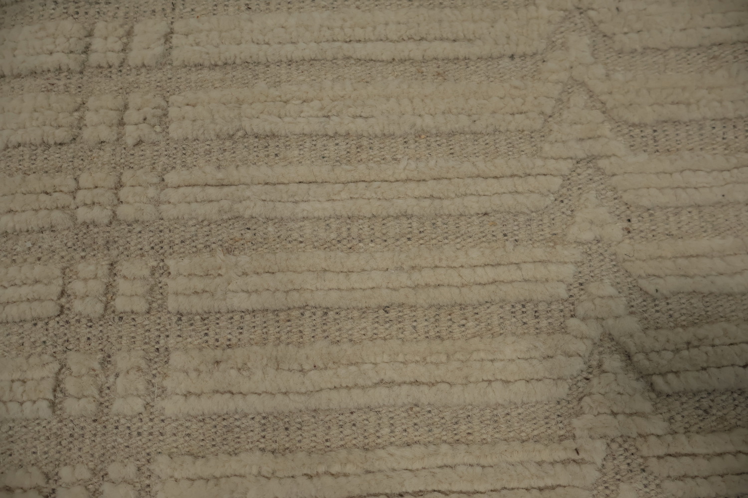 Earth Tone Wool Moroccan Living Room Rug 8x10