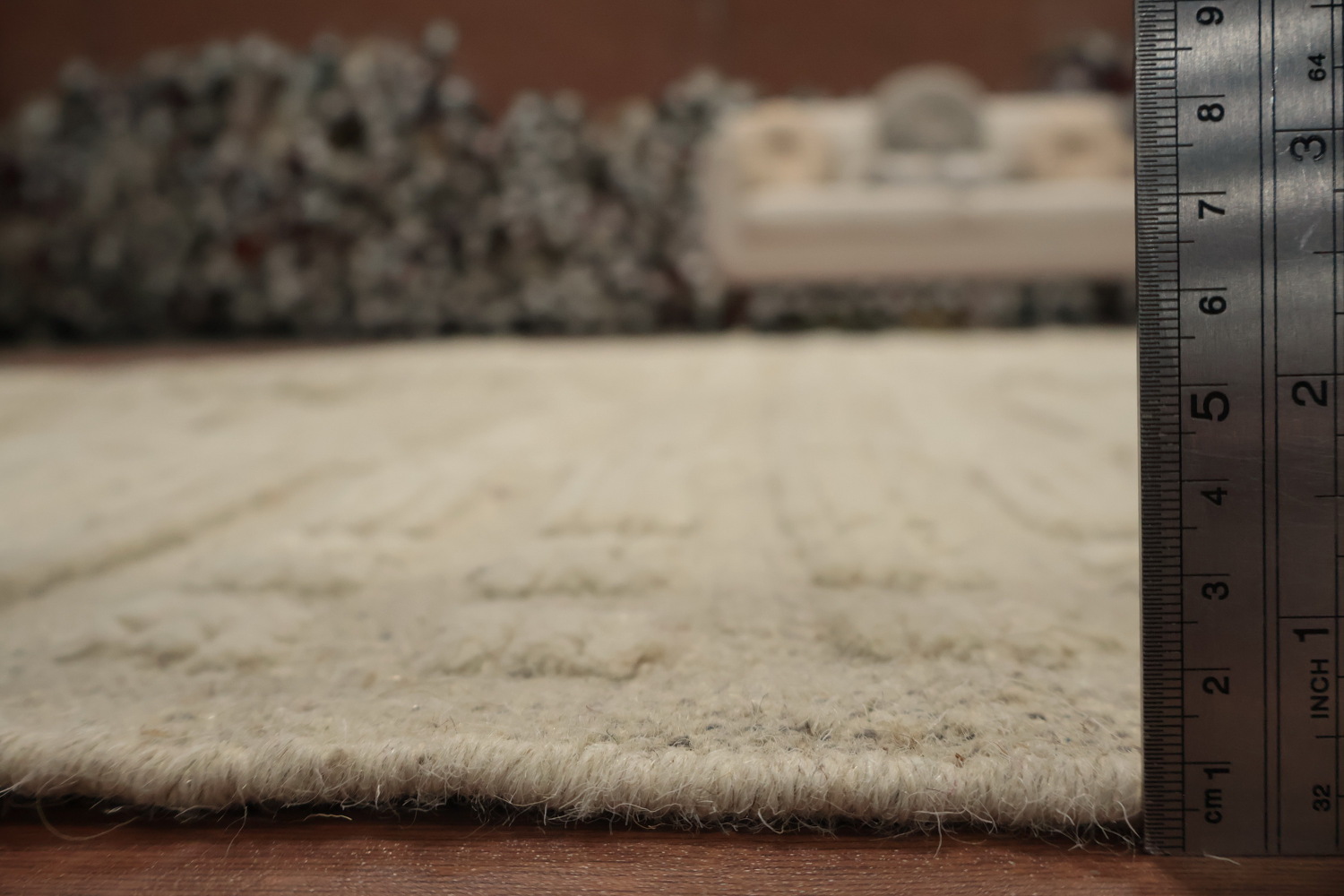 Earth Tone Wool Moroccan Living Room Rug 8x10