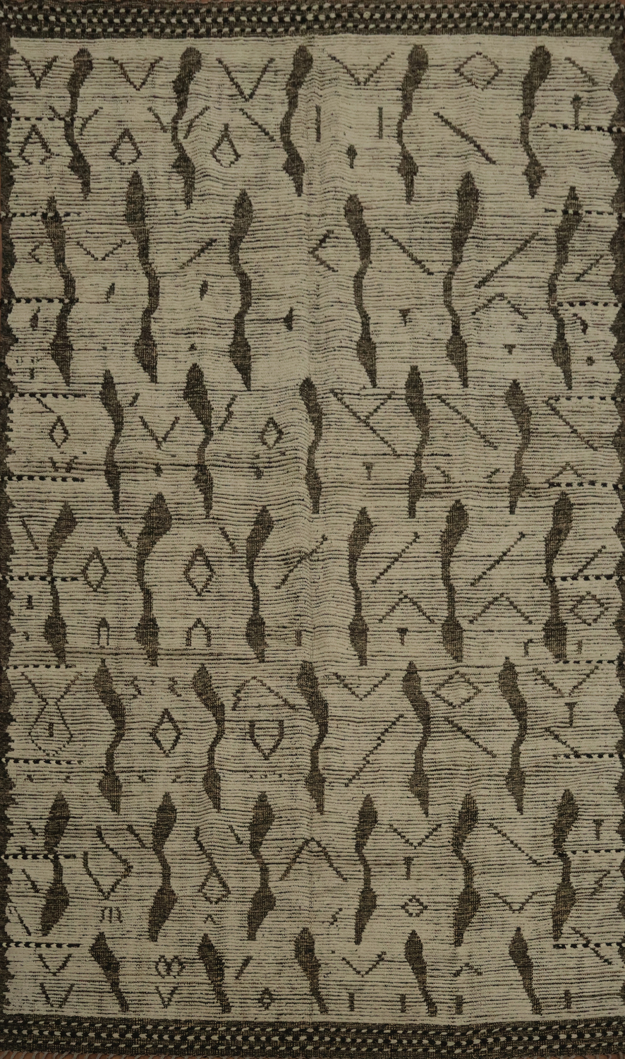 All-Over Abstract Moroccan Wool Area Rug 8x12