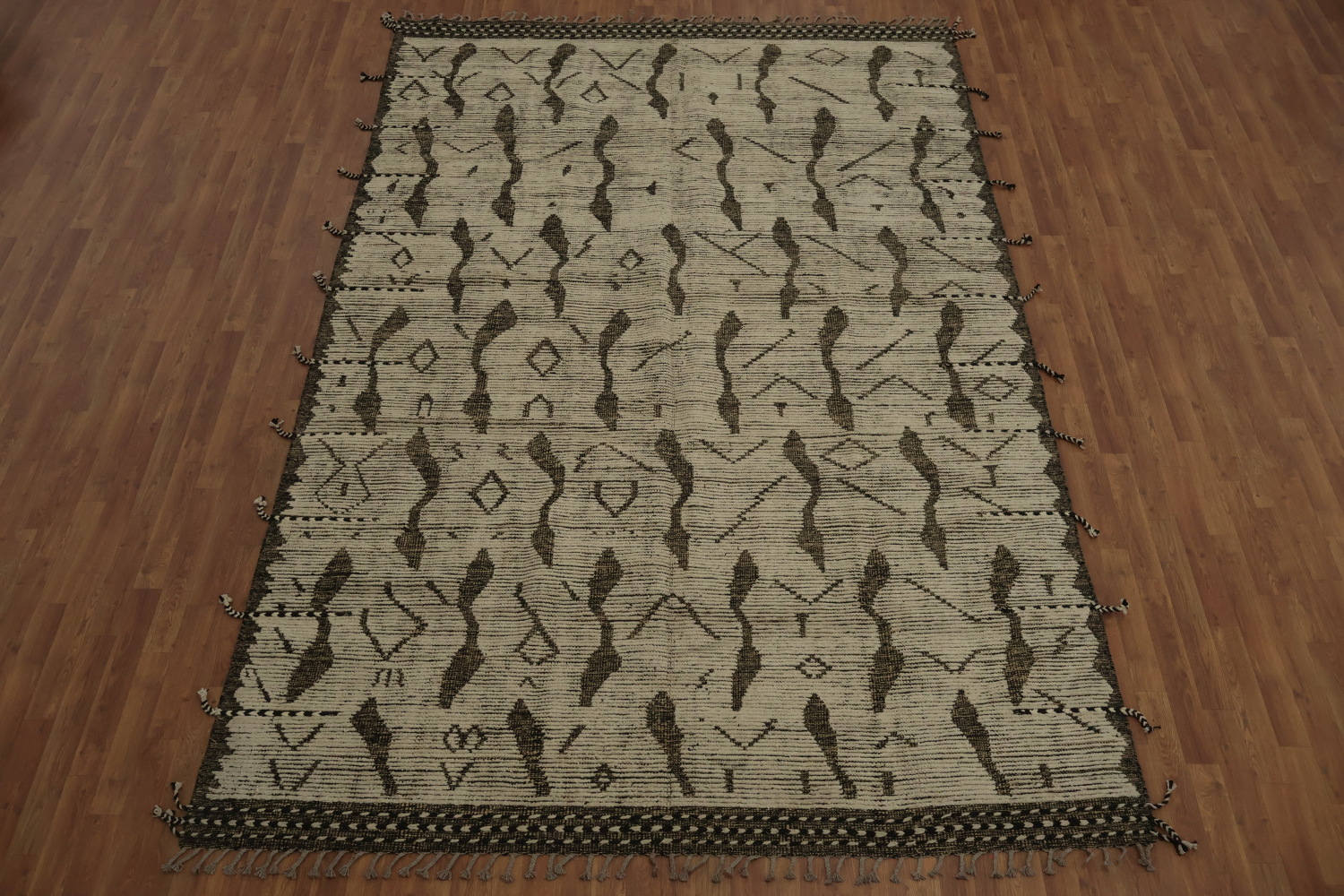 All-Over Abstract Moroccan Wool Area Rug 8x12