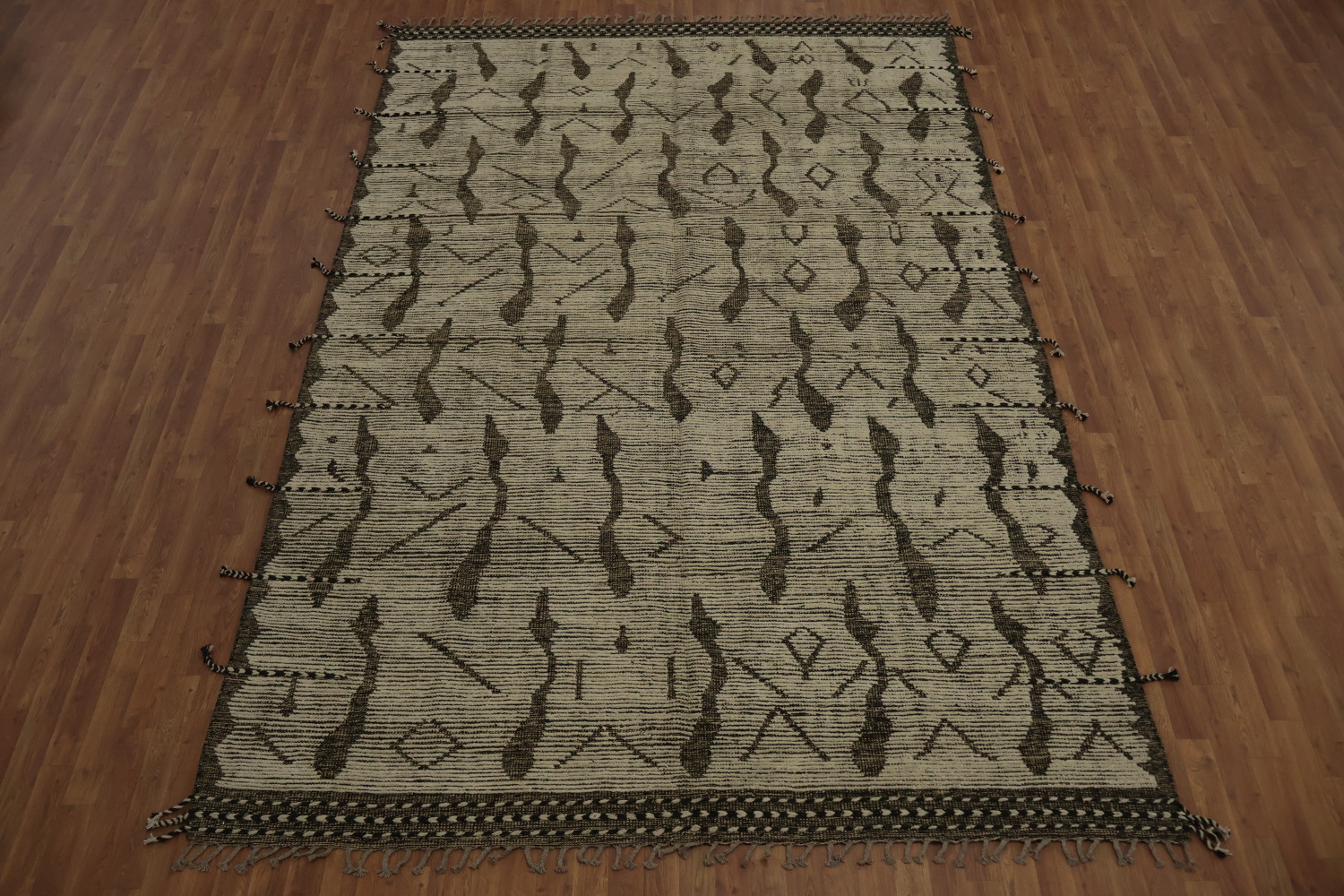 All-Over Abstract Moroccan Wool Area Rug 8x12
