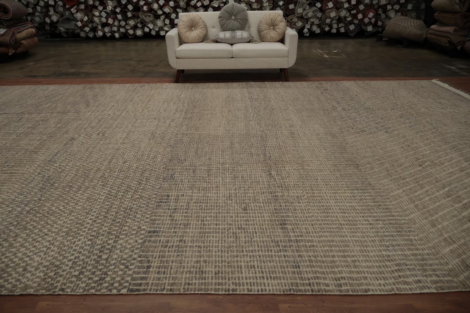 Unique Textured Moroccan Large Rug 12x19 for Contemporary Room Ambiance