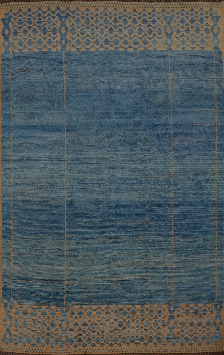 Stylish Blue Moroccan Large Rug 12x16 to Enhance Room Ambiance