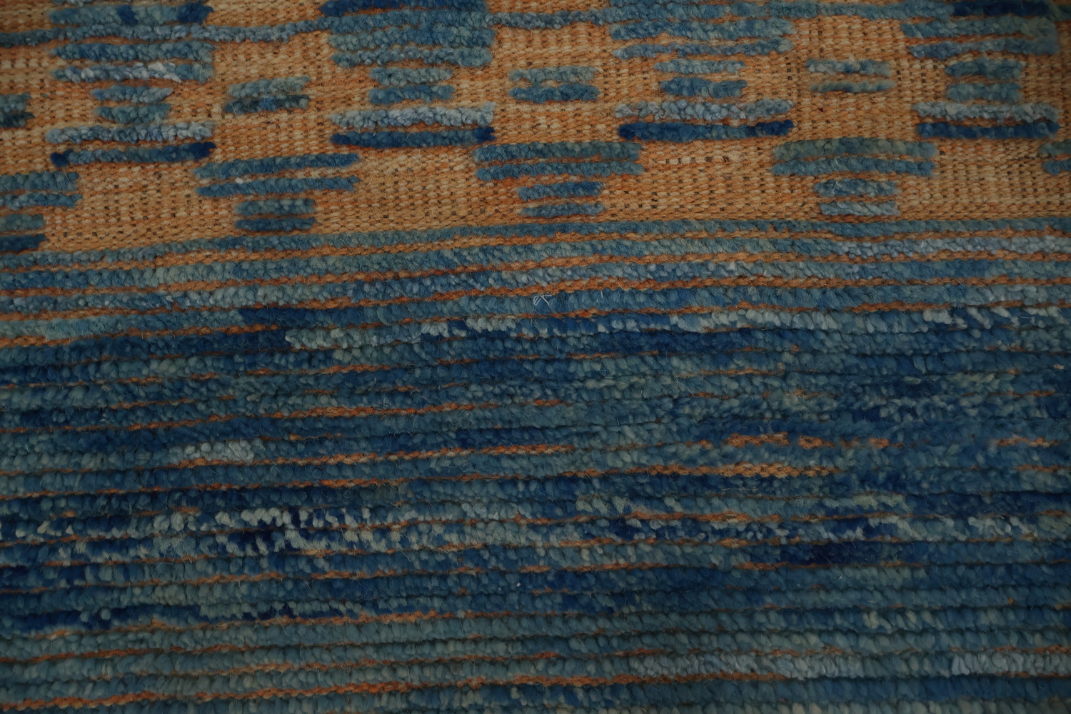 Stylish Blue Moroccan Large Rug 12x16 to Enhance Room Ambiance