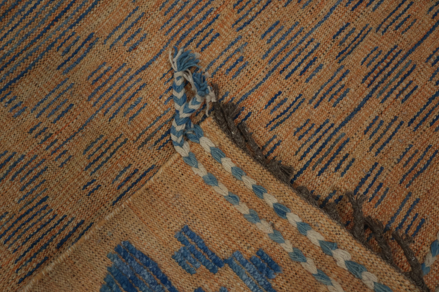 Stylish Blue Moroccan Large Rug 12x16 to Enhance Room Ambiance