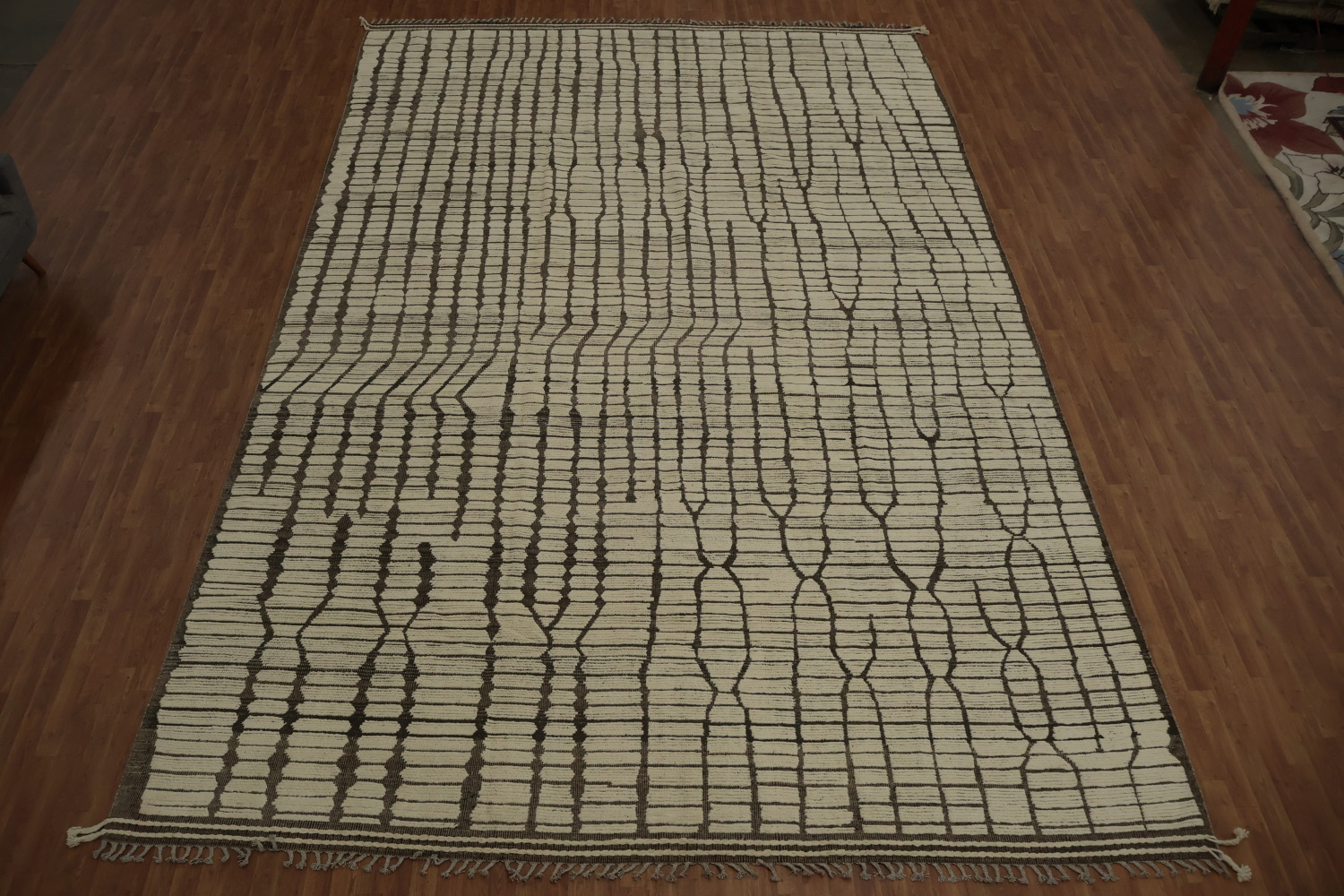 Stylish Wool Contemporary Handmade Moroccan Large Rug 12x19