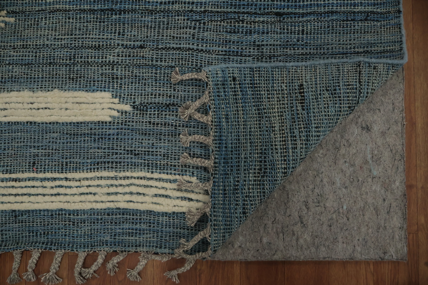 Stylish Modern Moroccan Large Rug 12x16 with Linear Abstract Design