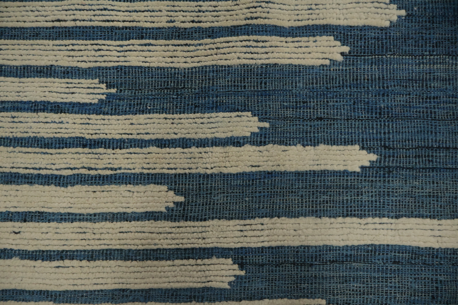 Stylish Modern Moroccan Large Rug 12x16 with Linear Abstract Design
