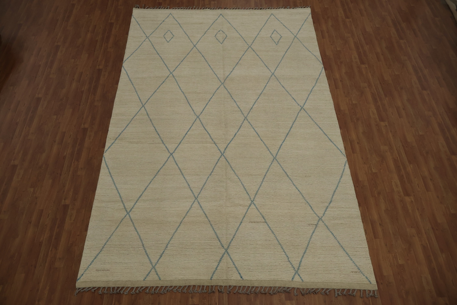 All-Over Trellis Moroccan Large Area Rug 9x14