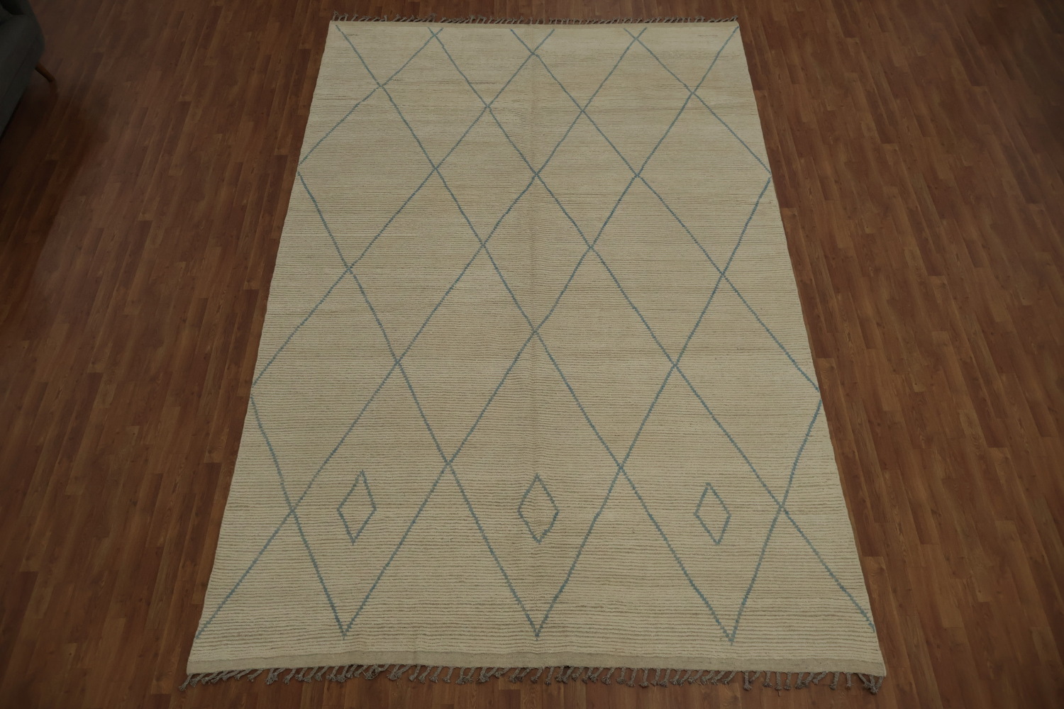 All-Over Trellis Moroccan Large Area Rug 9x14