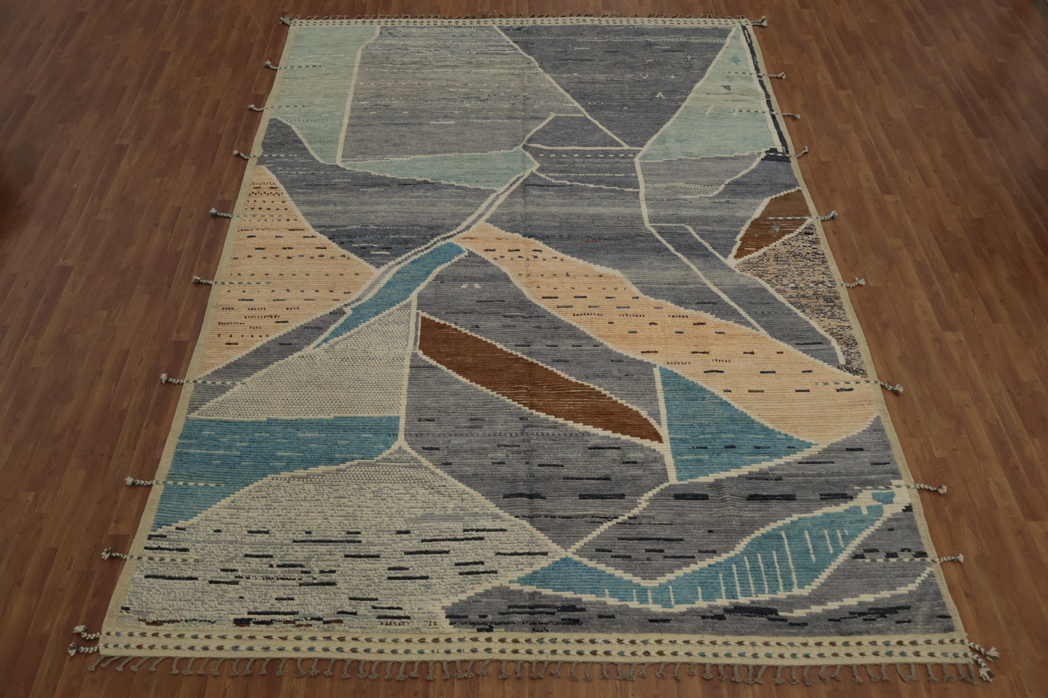 All-Over Abstract Moroccan Oriental Large Rug 10x15