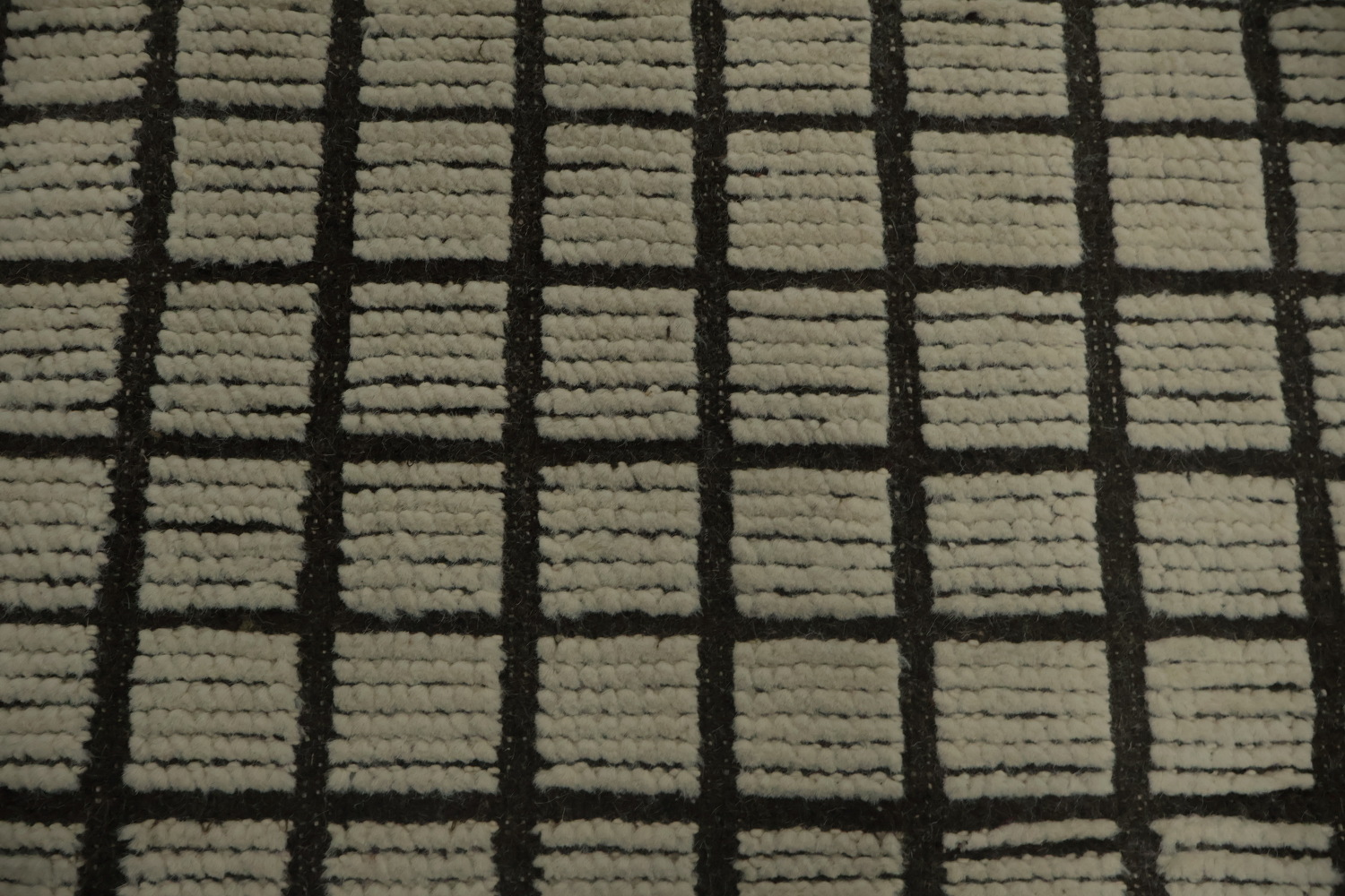 All-Over Checkered Moroccan Modern Large Rug 12x19