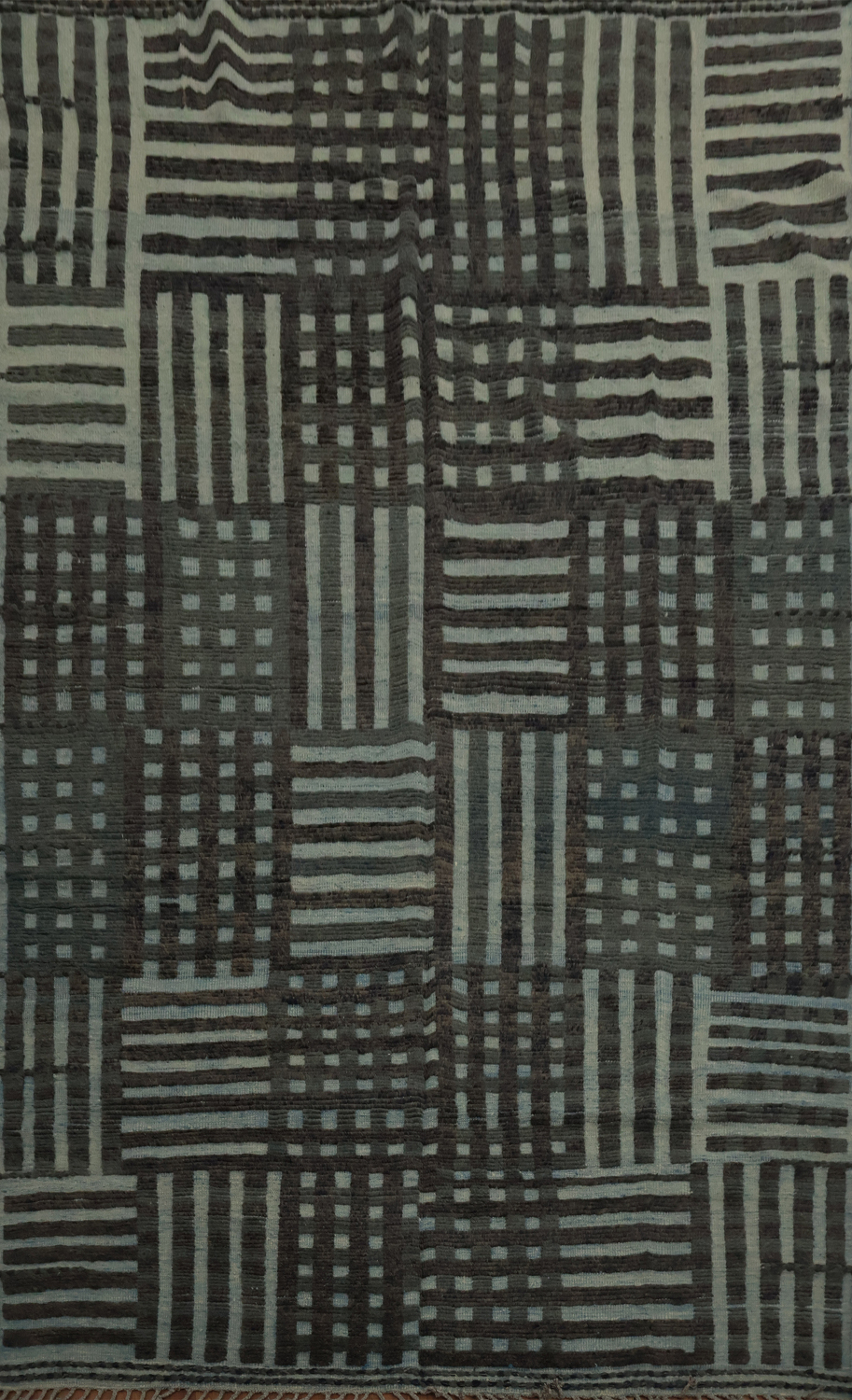 All-Over Checkered Moroccan Oriental Area Rug 9x13