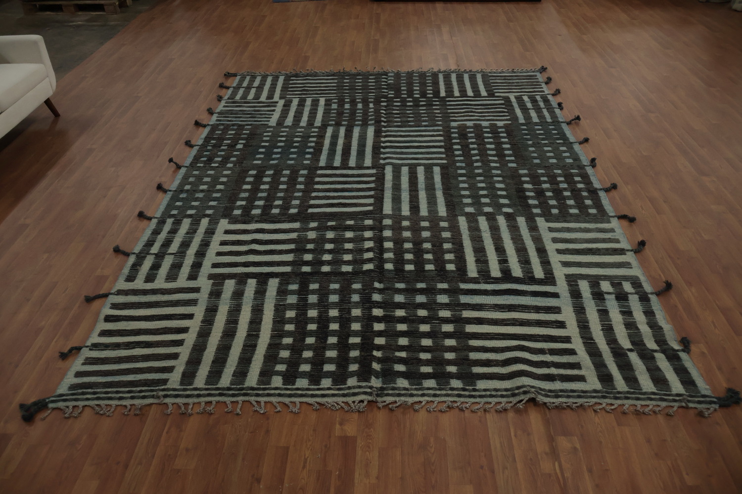 All-Over Checkered Moroccan Oriental Area Rug 9x13