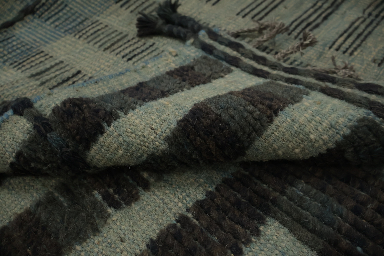 All-Over Checkered Moroccan Oriental Area Rug 9x13