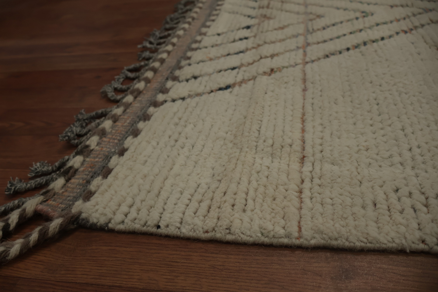 Earth Tone Wool Moroccan Large Modern Rug 12x19