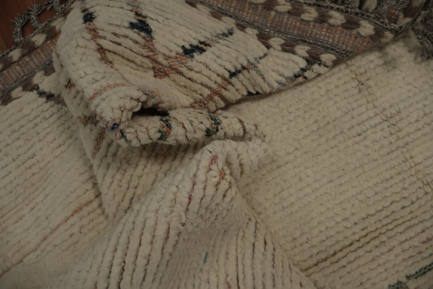 Earth Tone Wool Moroccan Large Modern Rug 12x19