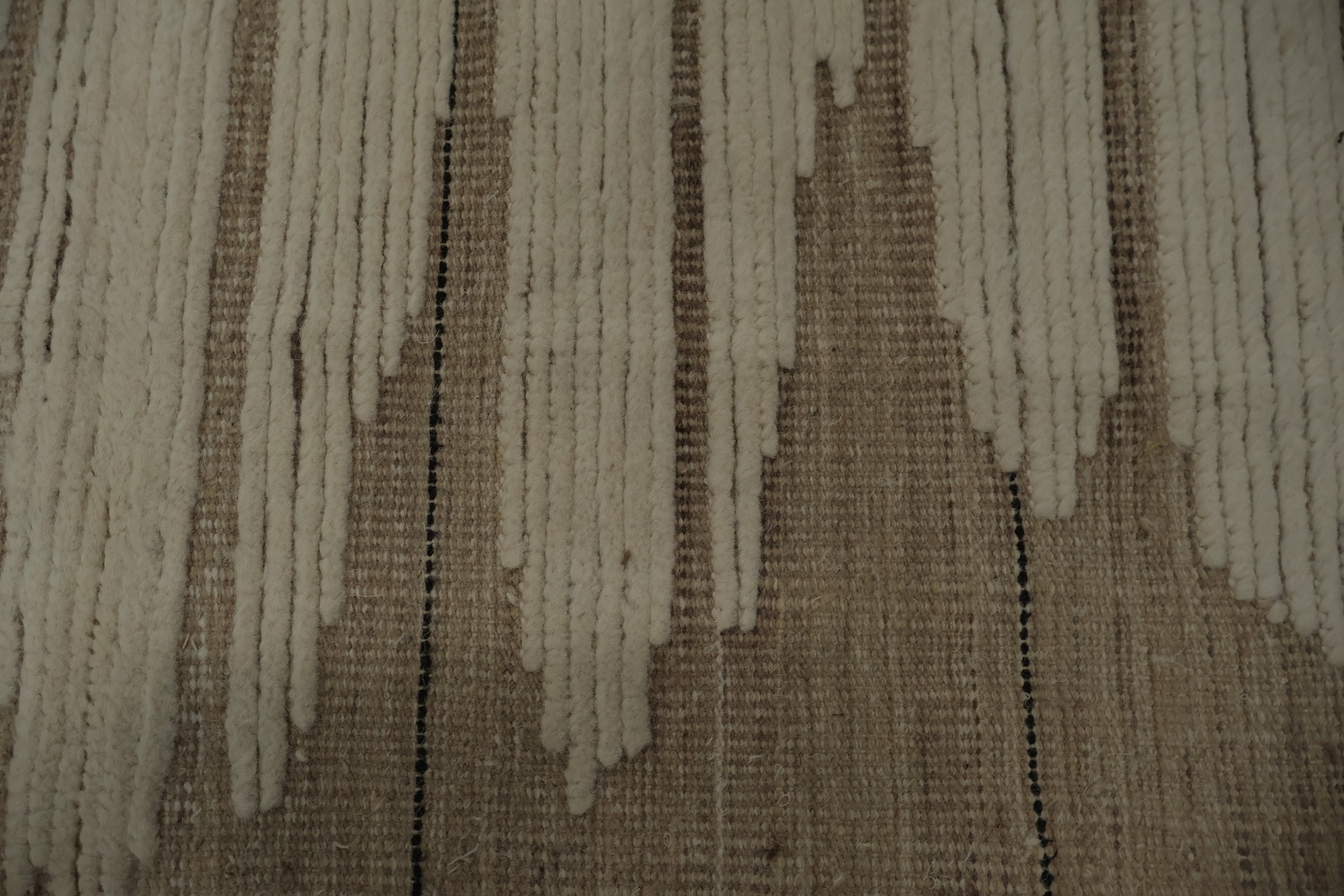 All-Over Striped Moroccan Handmade Large Rug 13x20