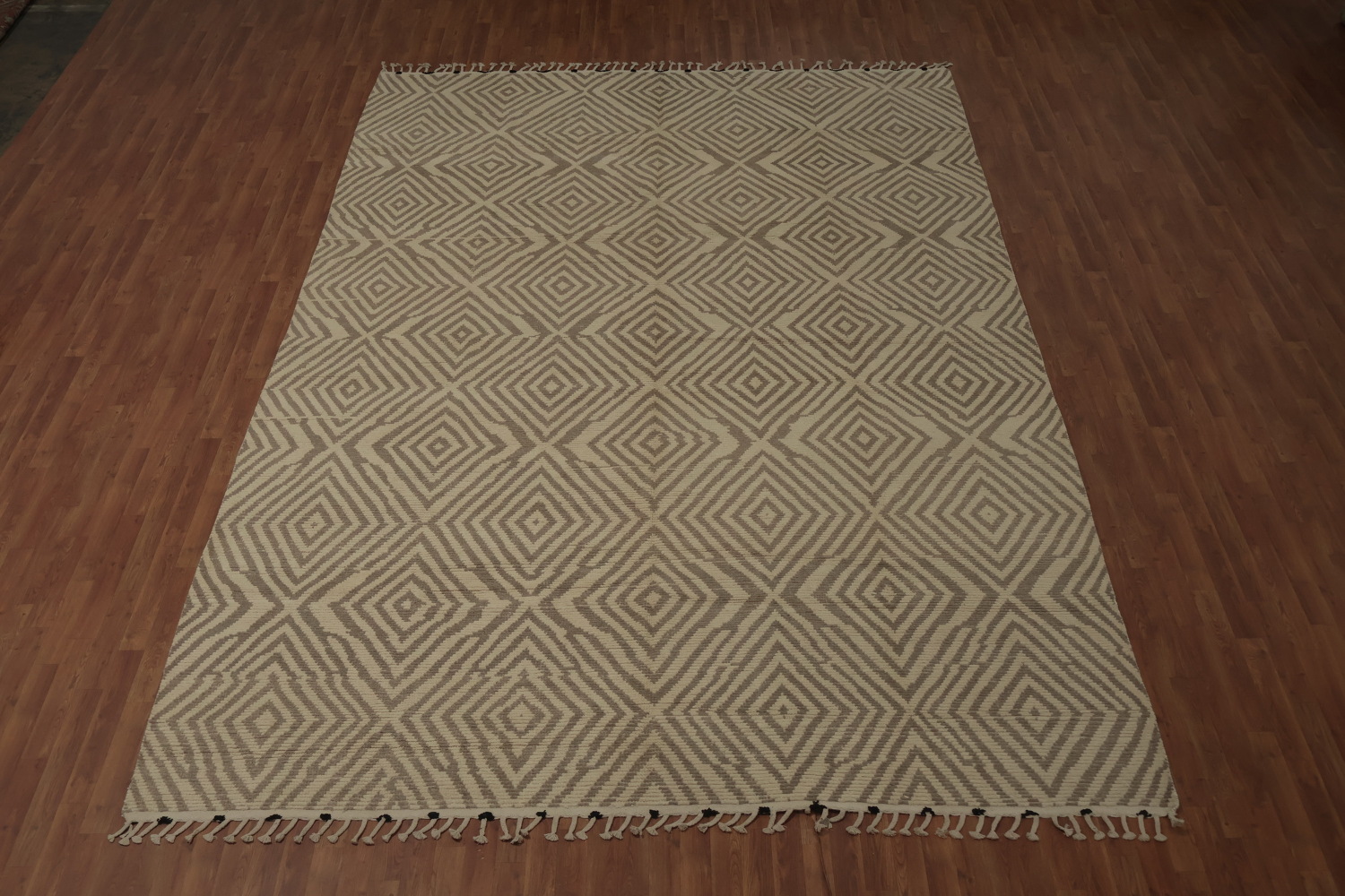 All-Over Geometric Moroccan Handmade Large Rug 10x15
