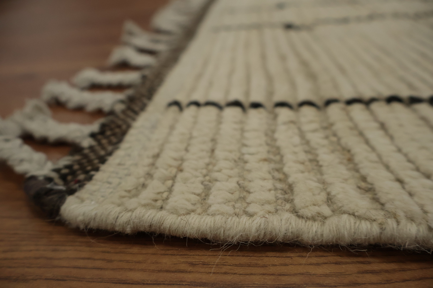 Sophisticated Moroccan Large Rug 10x14 with Artistic Linear Patterns
