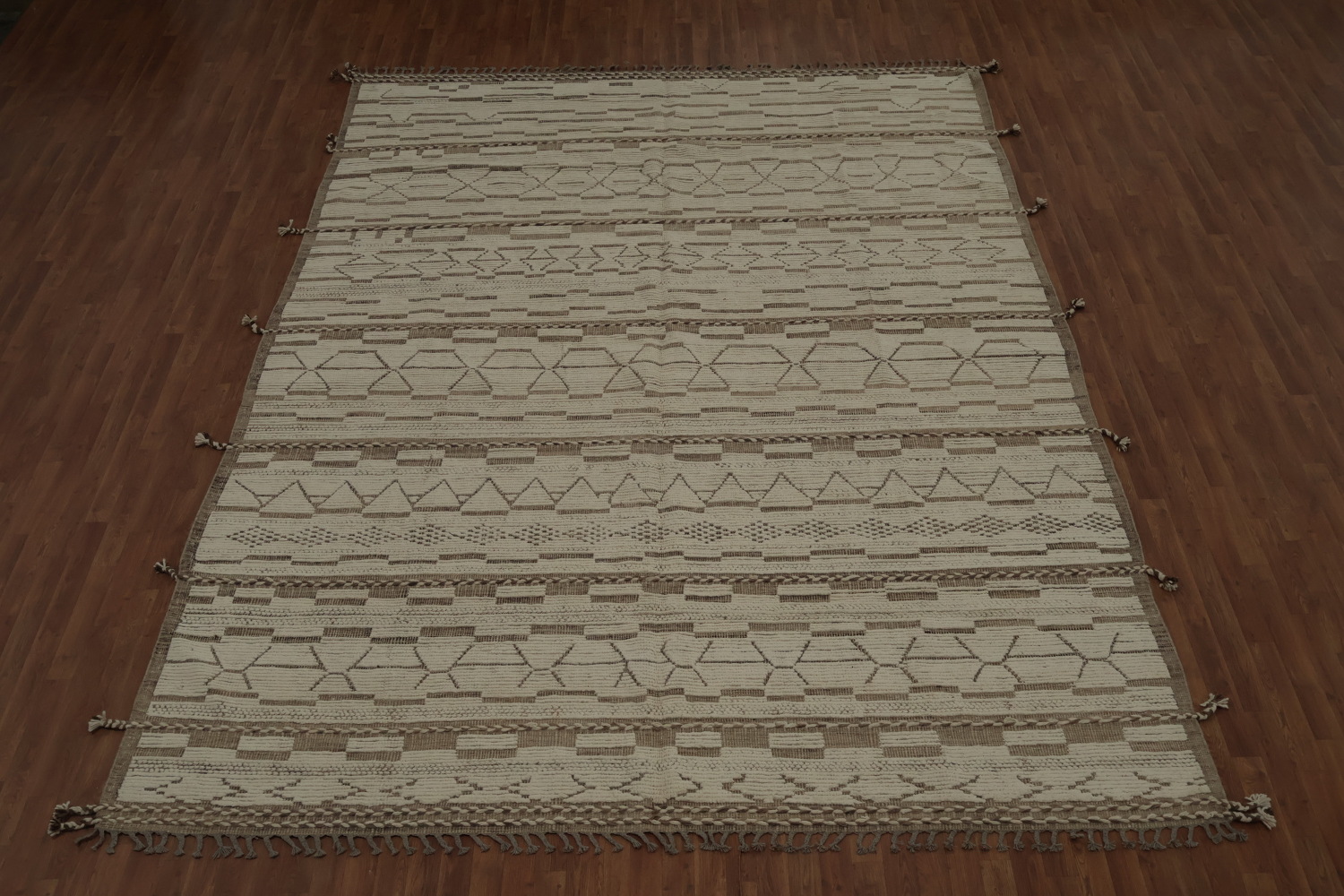 Handmade Wool Moroccan Oriental Large Rug 10x14