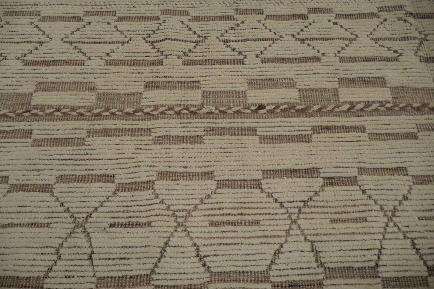 Handmade Wool Moroccan Oriental Large Rug 10x14