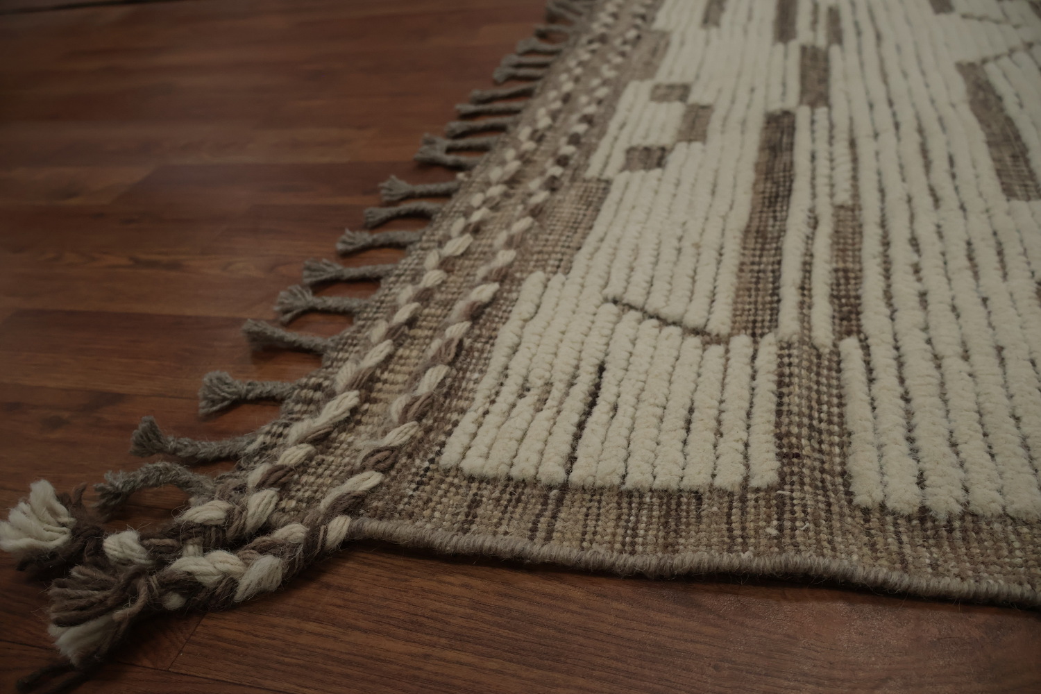 Handmade Wool Moroccan Oriental Large Rug 10x14
