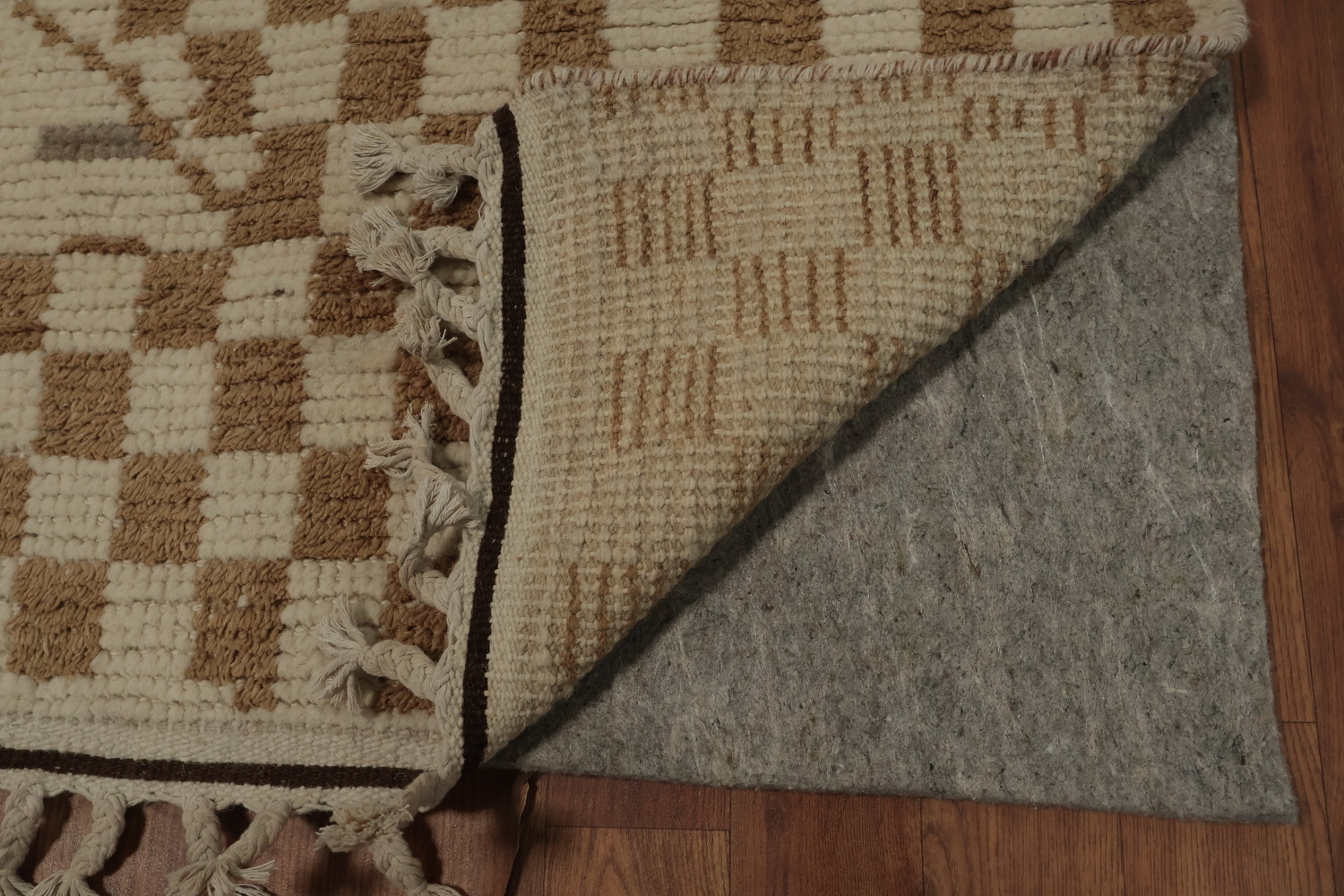 All-Over Wool Moroccan Abstract Area Rug 6x10