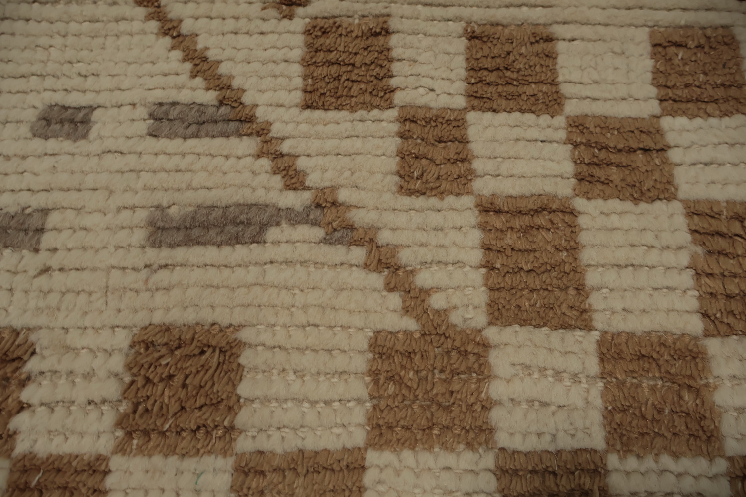 All-Over Wool Moroccan Abstract Area Rug 6x10