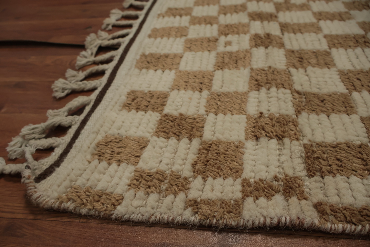 All-Over Wool Moroccan Abstract Area Rug 6x10