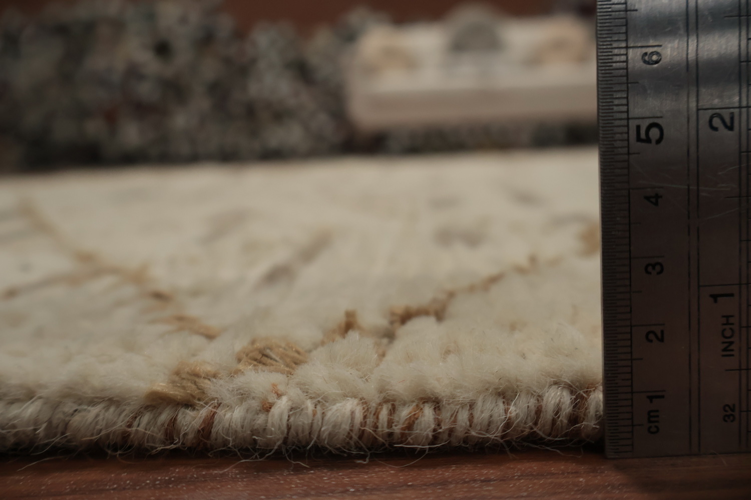 All-Over Wool Moroccan Abstract Area Rug 6x10