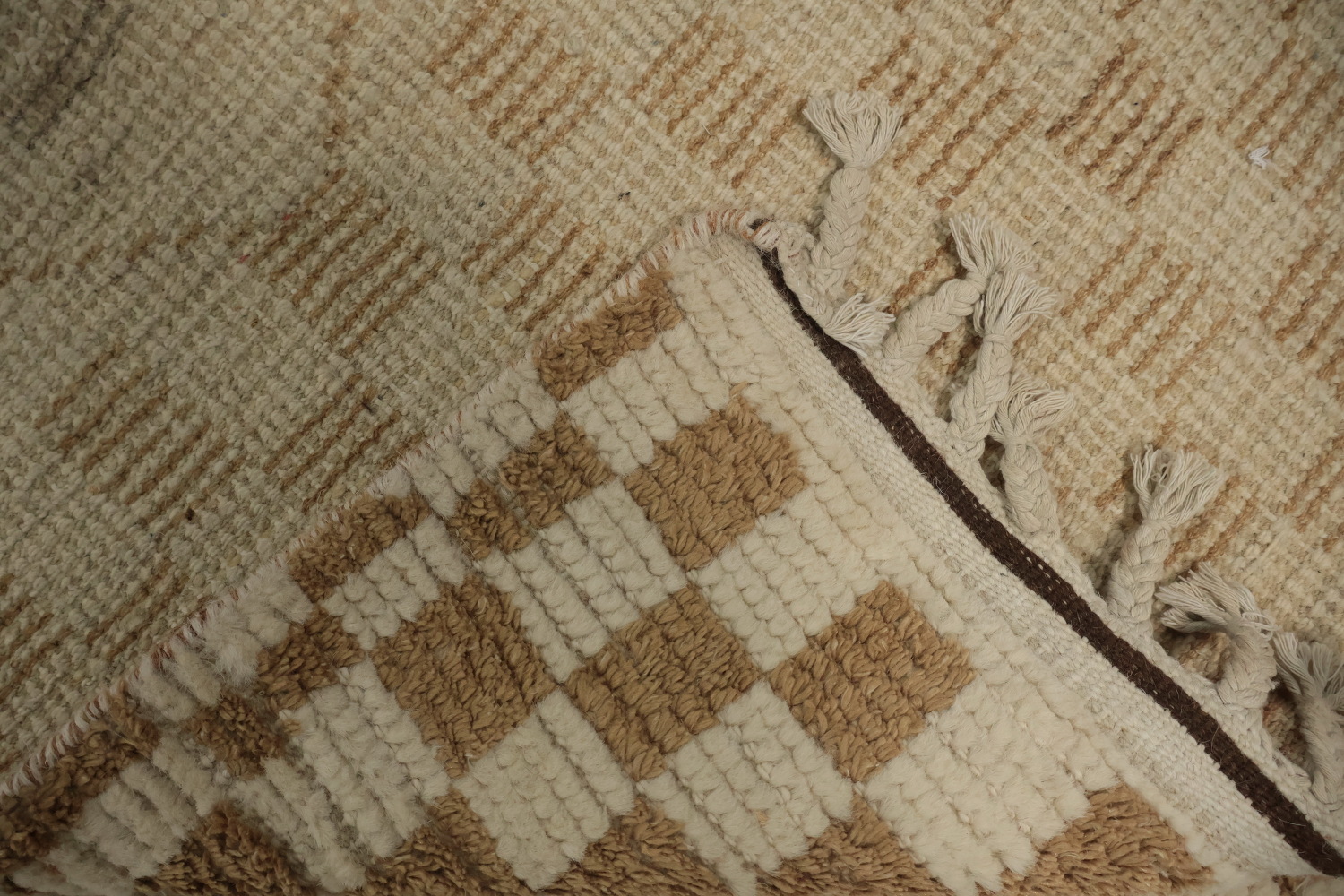 All-Over Wool Moroccan Abstract Area Rug 6x10