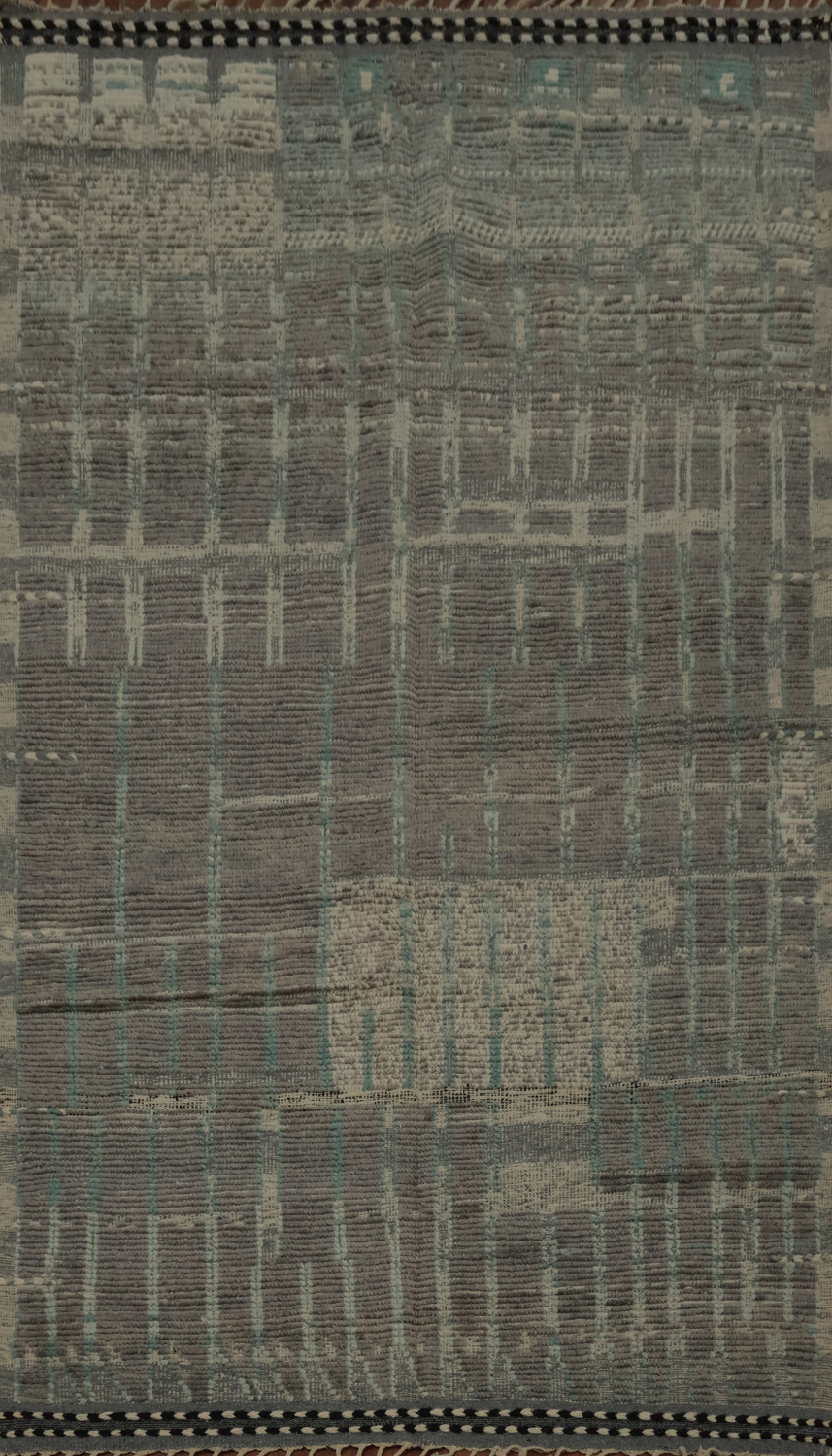 Handmade Wool Moroccan Oriental Area Rug 6x9
