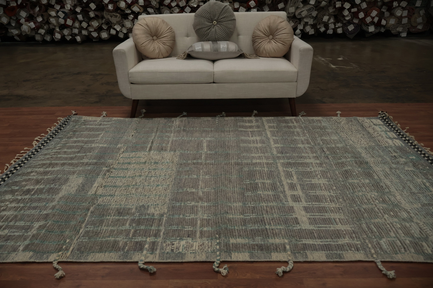 Handmade Wool Moroccan Oriental Area Rug 6x9