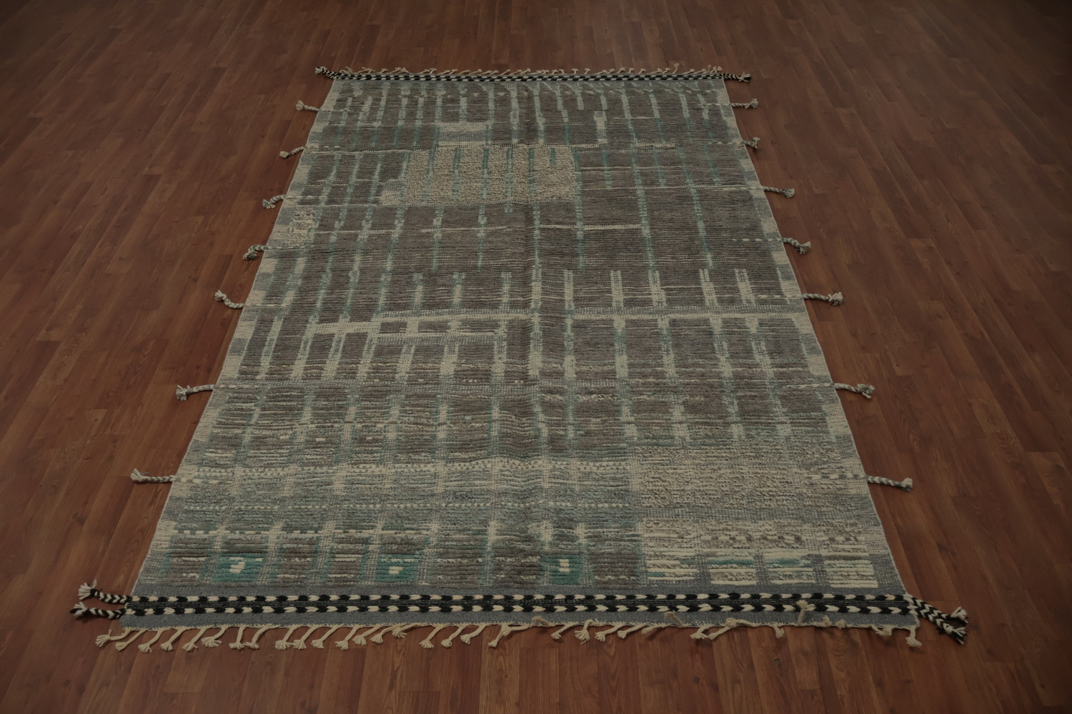 Handmade Wool Moroccan Oriental Area Rug 6x9