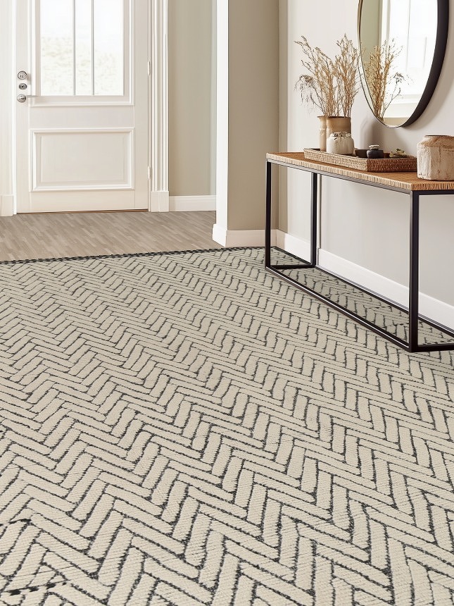 All-Over Chevron Moroccan Oriental Area Rug 9x13