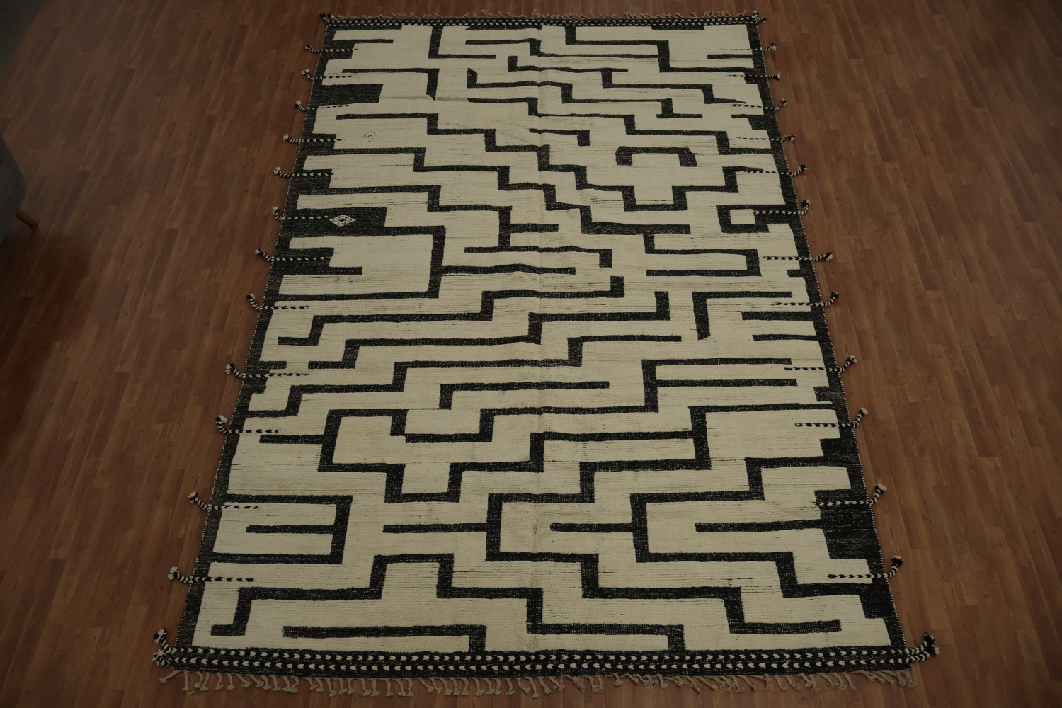 Handmade Geometric Moroccan Large Rug 10x15