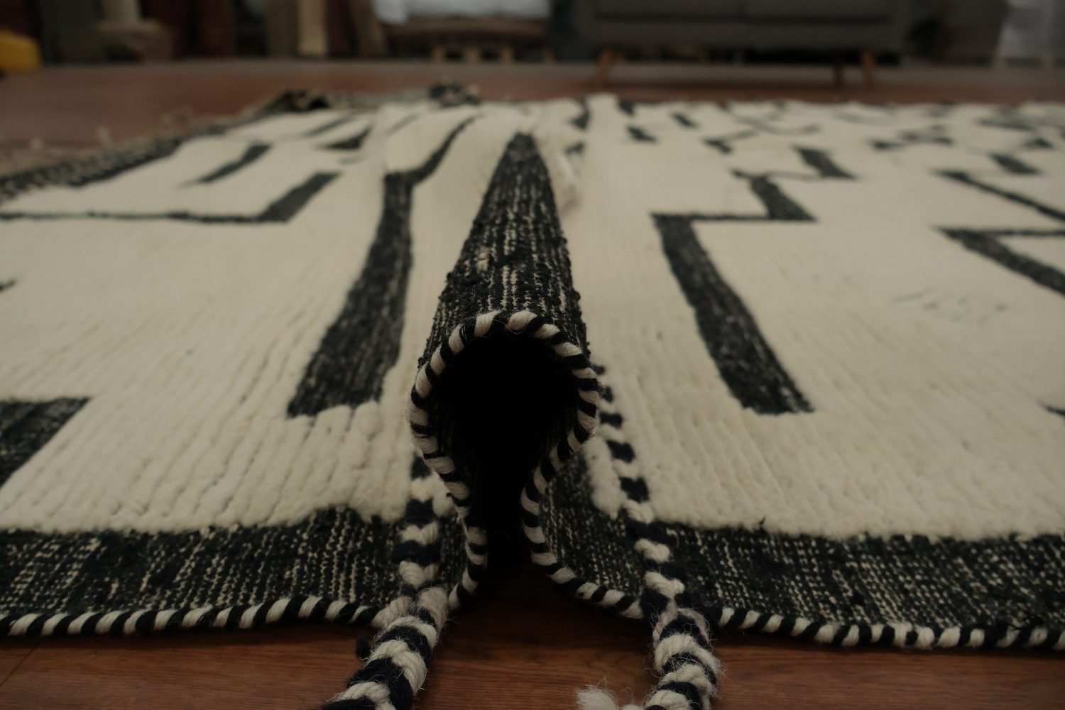 Handmade Geometric Moroccan Large Rug 10x15