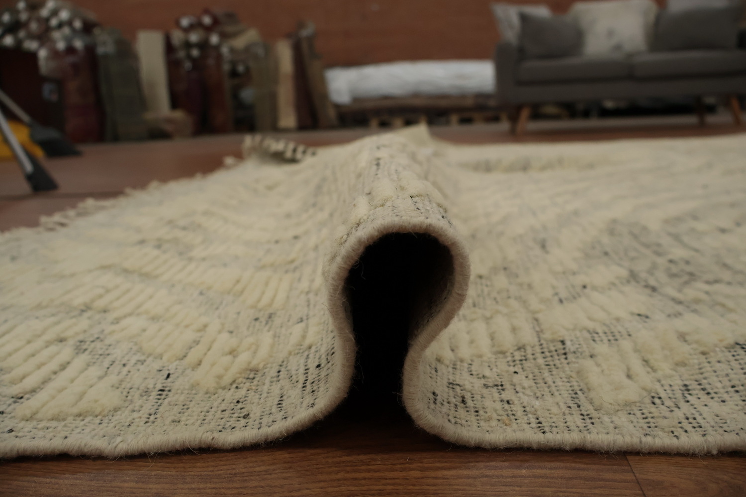 All-Over Handmade Moroccan Abstract Area Rug 8x10