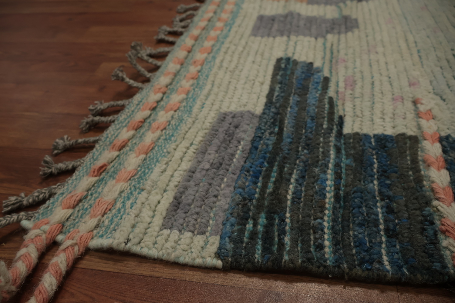 All-Over Handmade Moroccan Abstract Area Rug 8x12