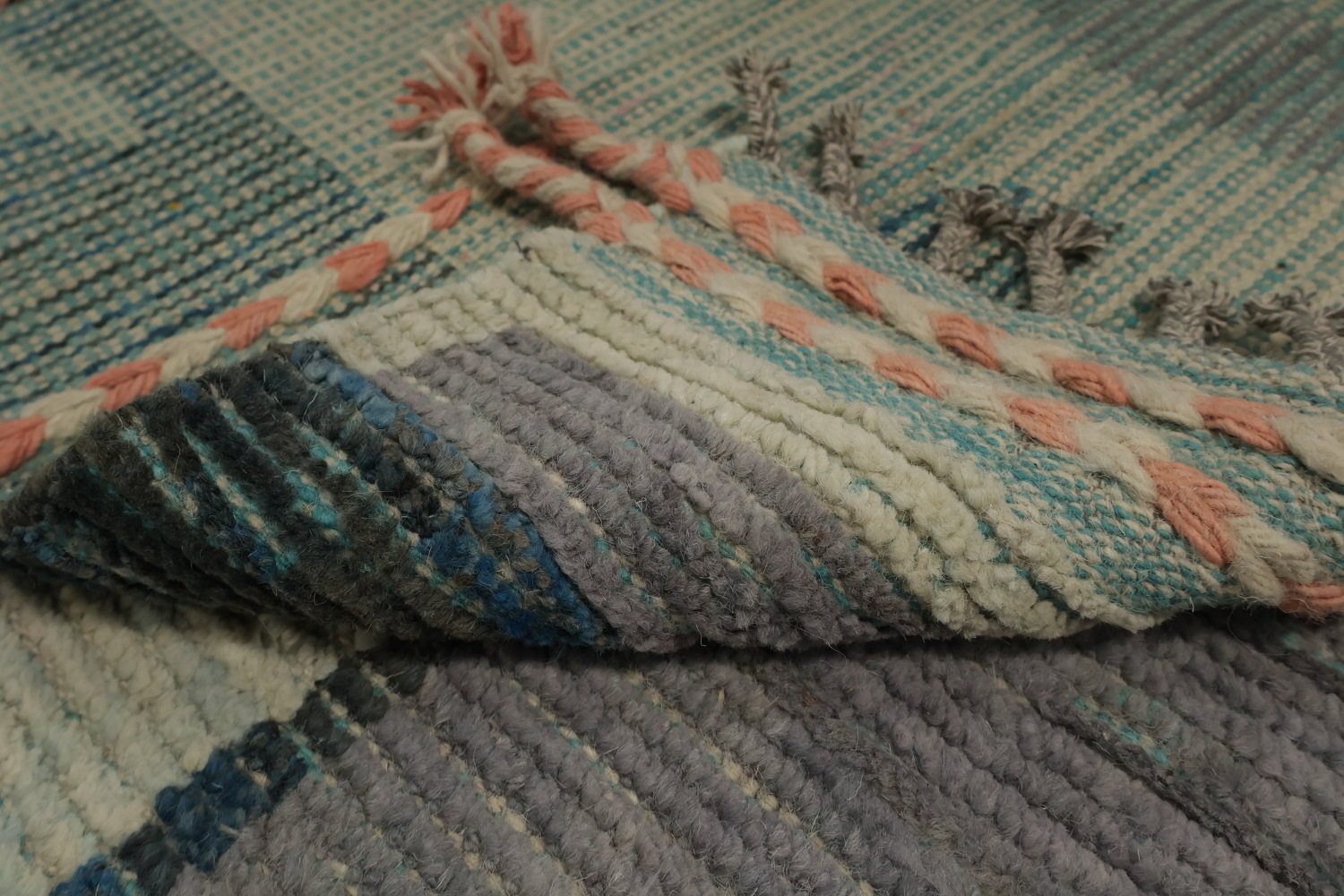 All-Over Handmade Moroccan Abstract Area Rug 8x12