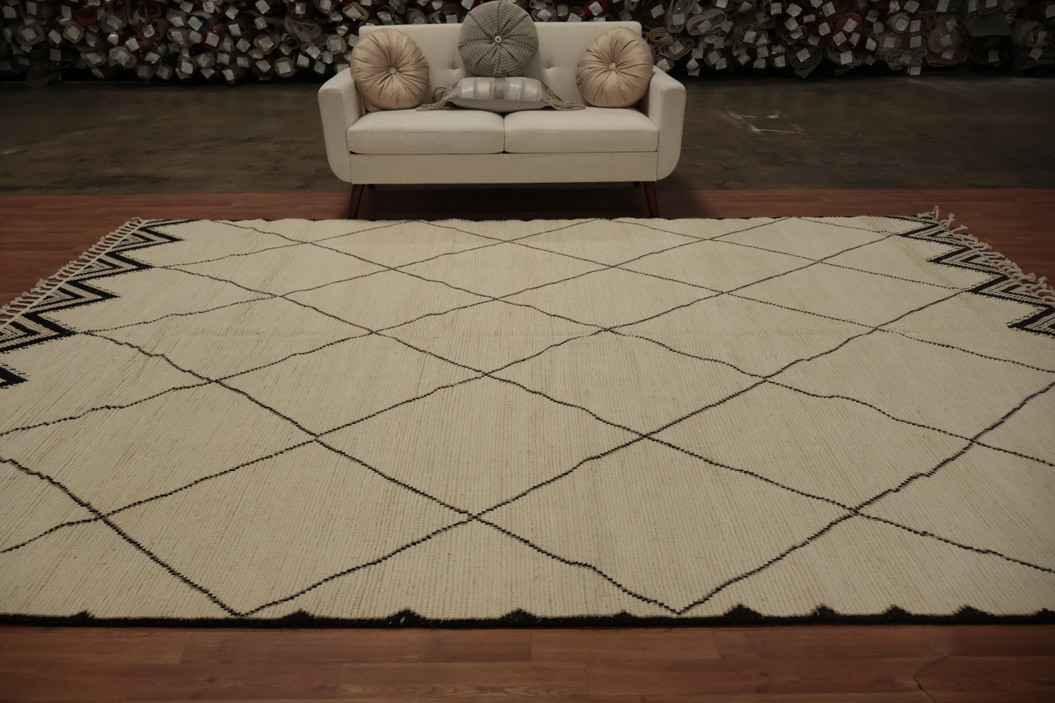 Stylish Geometric Moroccan Area Rug 9x12 for Modern Living Spaces